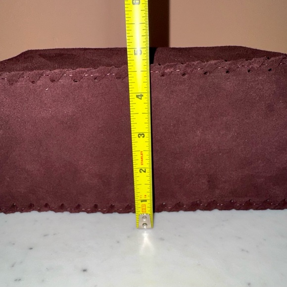 Cheval Firenze Burgundy Suede Shoulder Bag, NWT - Picture 13 of 13